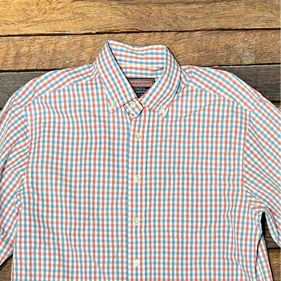 Vineyard Vines Murray Shirt Plaid Mens Button Down Casual Dress Shirt - Picture 2 of 6